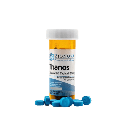 Zionova Thanos Blend of Cialis And Viagra 50mg 50 Tablets - An Effective Combination for Improved Sexual Health